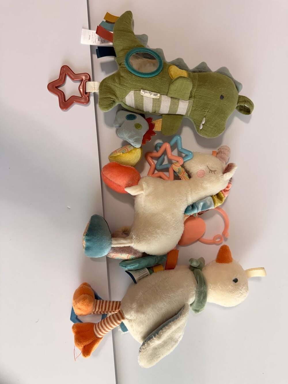 Itzy Ritzy Plush Sensory Stroller and Car Seat Activity Hanging Toys Set